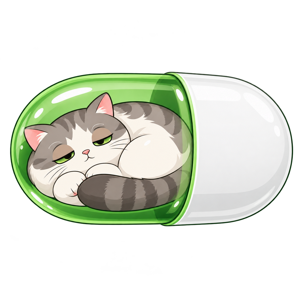 Pillcate mascot